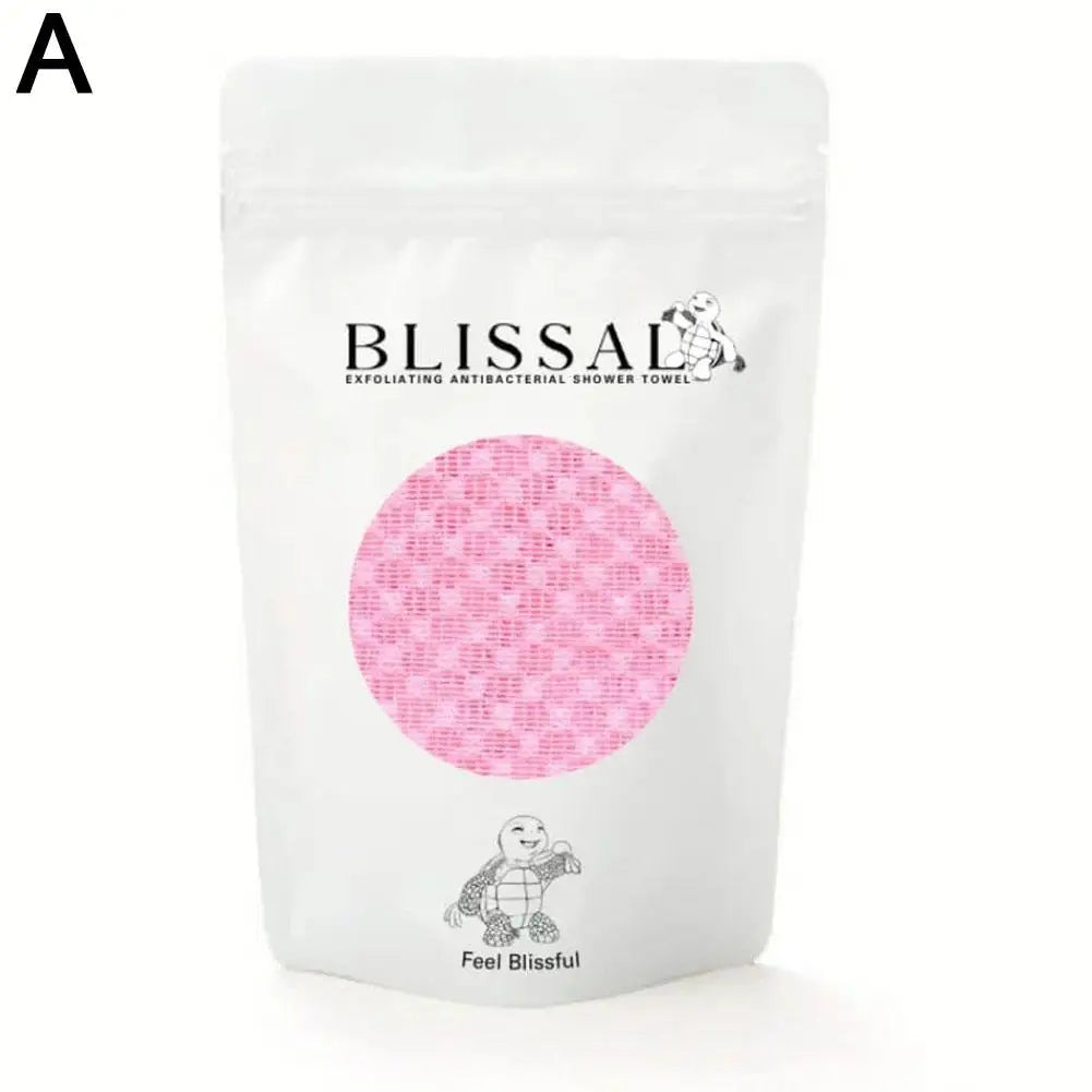 Rubbing Washcloth Nylon Bath Towel Brush Exfoliating Scrubber Shower Sponge for Back Cleaning Care Bathroom Accessories