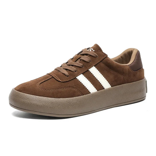 Thick Sole Casual Board Shoes for Men Thick Sole Casual Board Shoes Sneakers Cowhide Everything Soft Sole Inside Increase Shoes