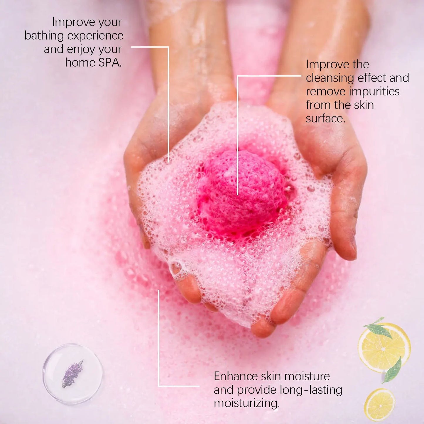 Moisturize Skin Fragrant Bath Balls Set Handmade Natural Bath Bomb Men Women Soothing Exfoliate Floating Bubble Self Care Gifts