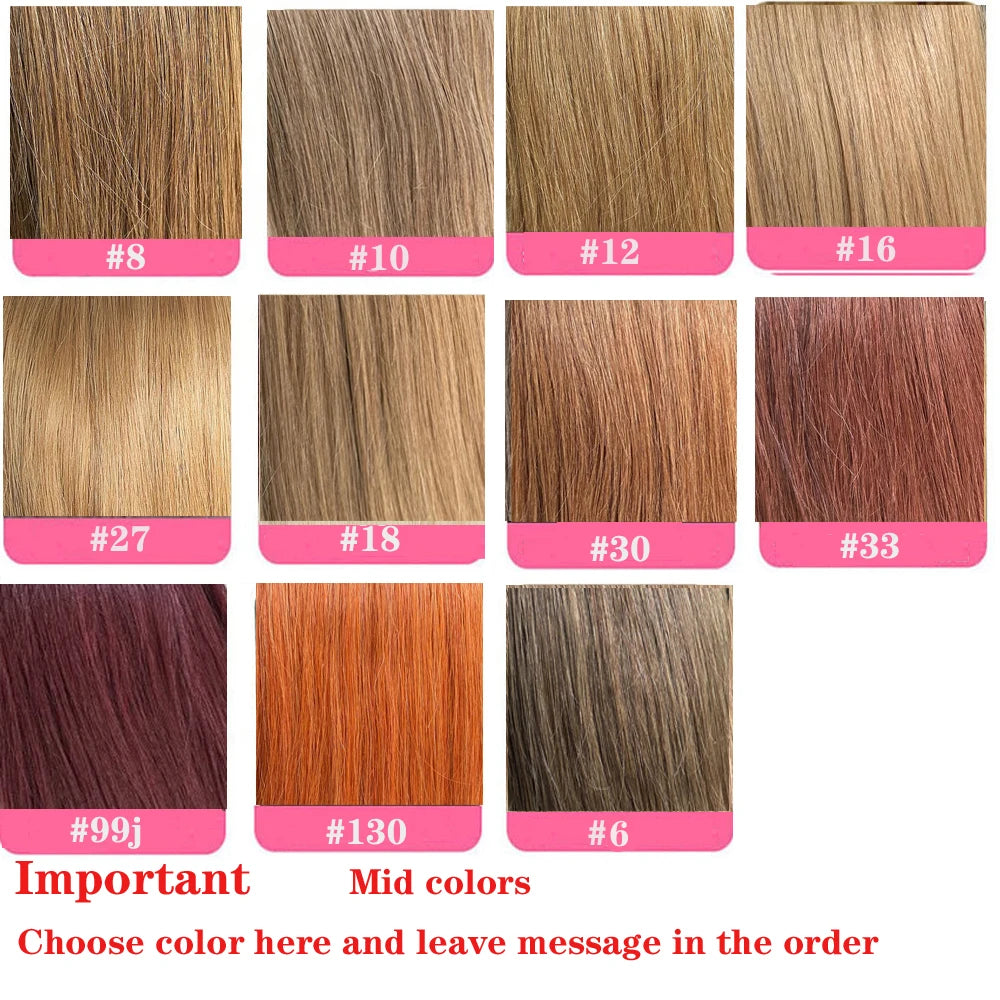 ZZHAIR 100% Human Remy Hair Extensions 2pcs Set 16"-28" 100g-200g  Clips-in Two Pieces Natural Straight 1x20cm 1x15cm