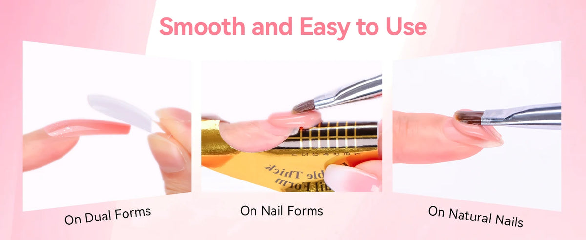Makartt Poly Nail Extension Gel 50ML Hema Free Natural Pink Builder Gel UV LED Cured for Nail Art DIY Salon