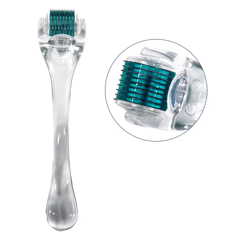 0.2/0.3mm 540 Titanium Microneedle Derma Roller For Face Beard Scalp Hair Growth Scar Repair Skin Care Mesotherapy Beauty Tool