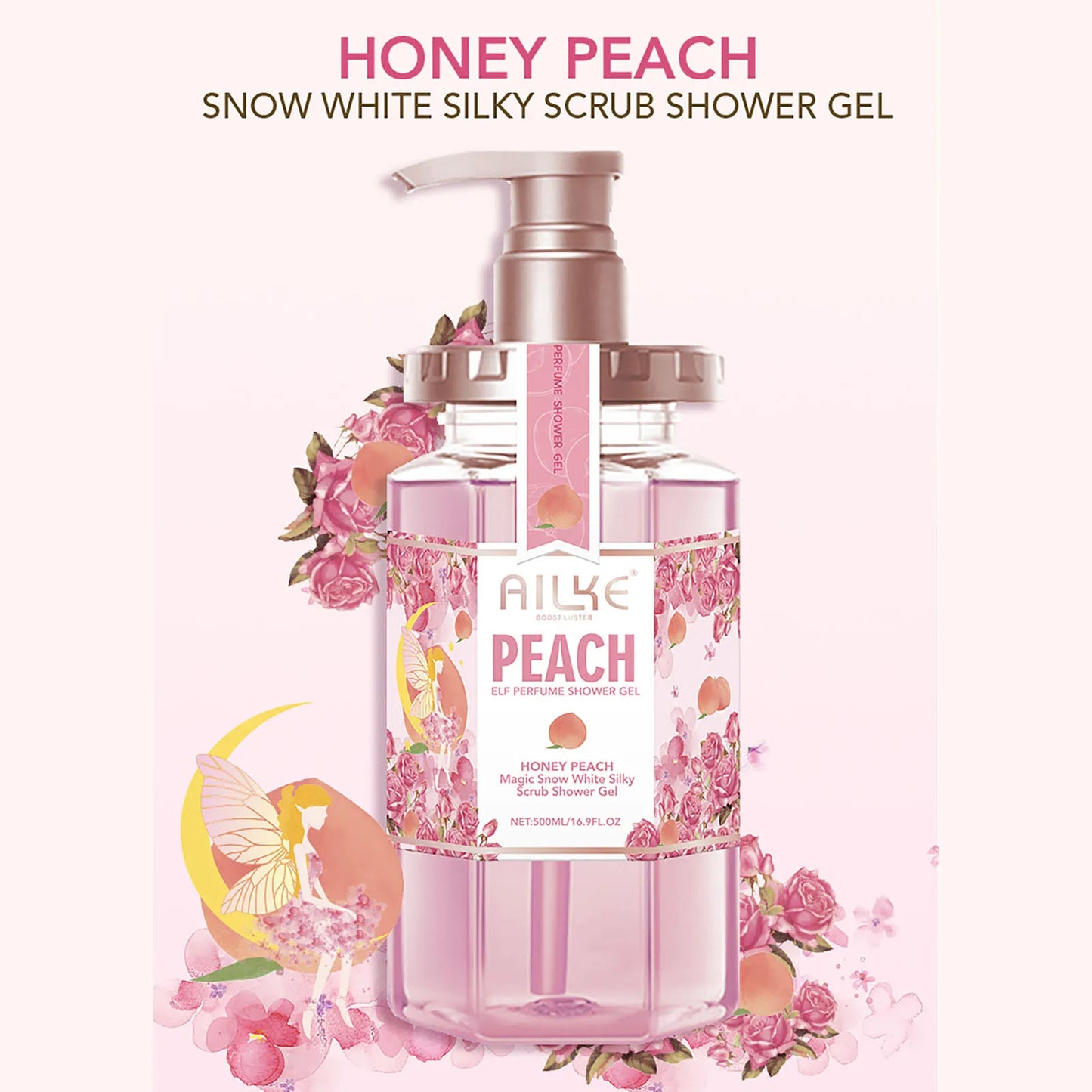 AILKE Bath foam female Whitening brightening  Scrub fragrant   body wash skin care lotion  Exfoliating Shampoo shower Gel spa