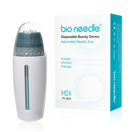 Hello Face Derma Stamp Titanium Microneedle Bio Needle H24 Hydra Needle Efficient Adjustable Needle 0.25 mm needle length