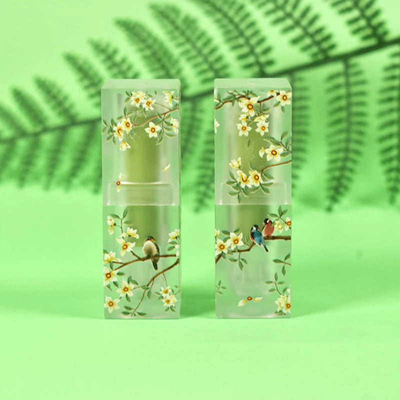 1pcs Small Fresh Scrub Square Lipstick Tube Empty Lip Balm Container Lips Tubes Cosmetic Makeup Tools
