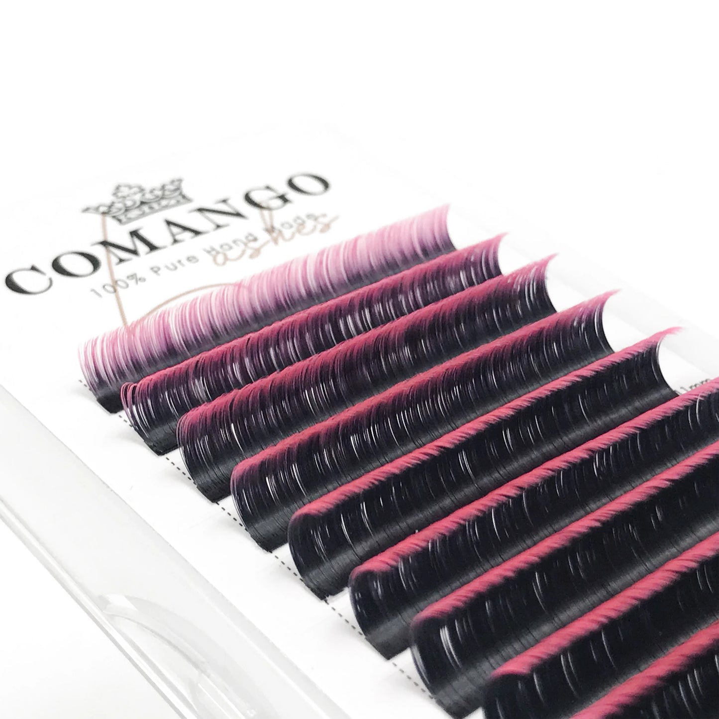 0.07mm Ombre Easy Fan Lashes Extension C/D Curl Wispy Natural Soft Gradient Pink/Blue/Green/Purple Volume Fans Silk Mink Lashes