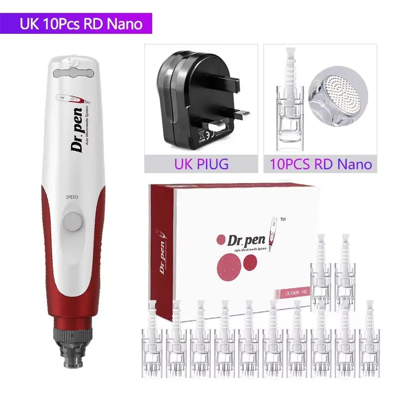 Derma Pen Ultima N2 Professional Micro Skin Pen Wireless Electric Skin Repair Tool Kit 0.25mm Needle Skin Care Device