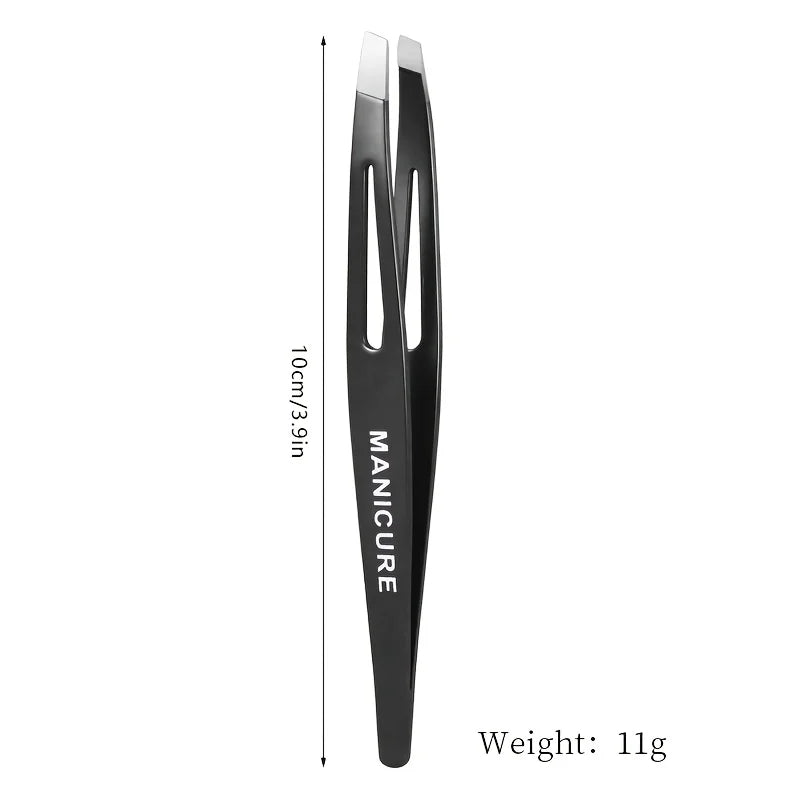1pcs Colorful Stainless Steel Eyebrow Tweezer Colorful Hair Beauty Fine Hairs Puller Slanted Eye Brow Clips Removal Makeup Tools