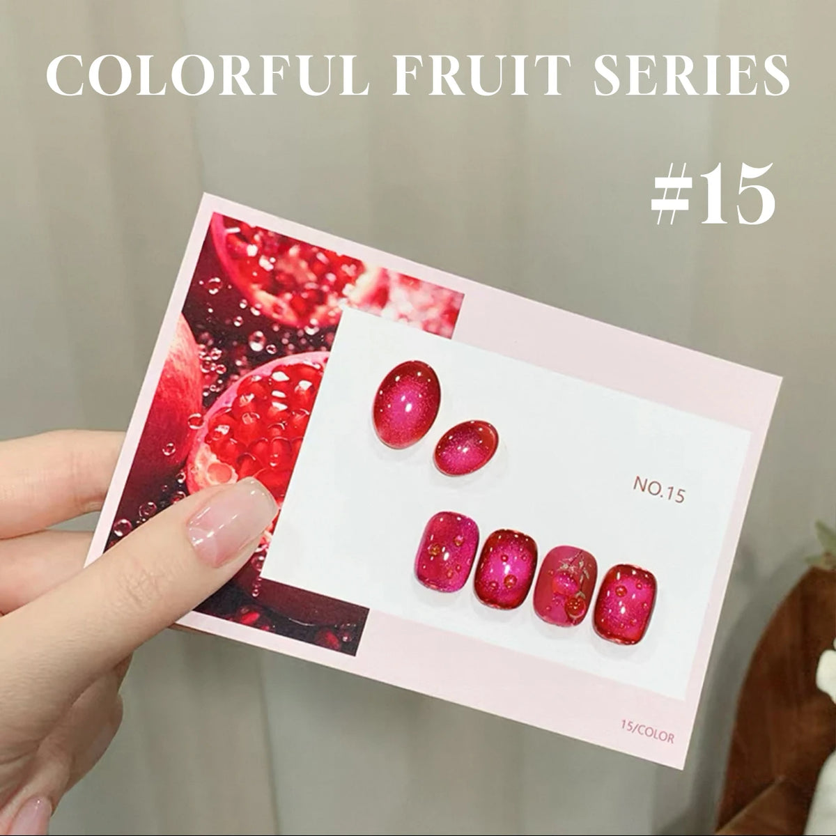 MIANEL 12ML 1-20PCS Summer Cabernet Blueberry Cat Eye Gel Nail Polish Blue Purple Glass Bead Cat Eye Nail Polish UV Light Nails
