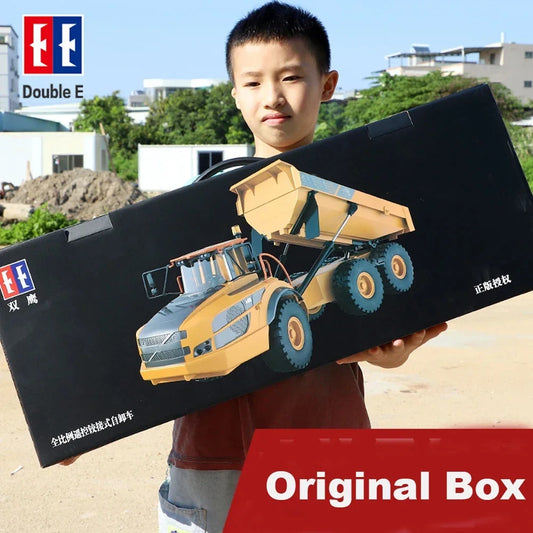 Double E E591 1/20 A40G RC Car Engineering Vehicle Kids Remote Controlled Articulated Dump Truck Toys for Boys Christmas Gifts