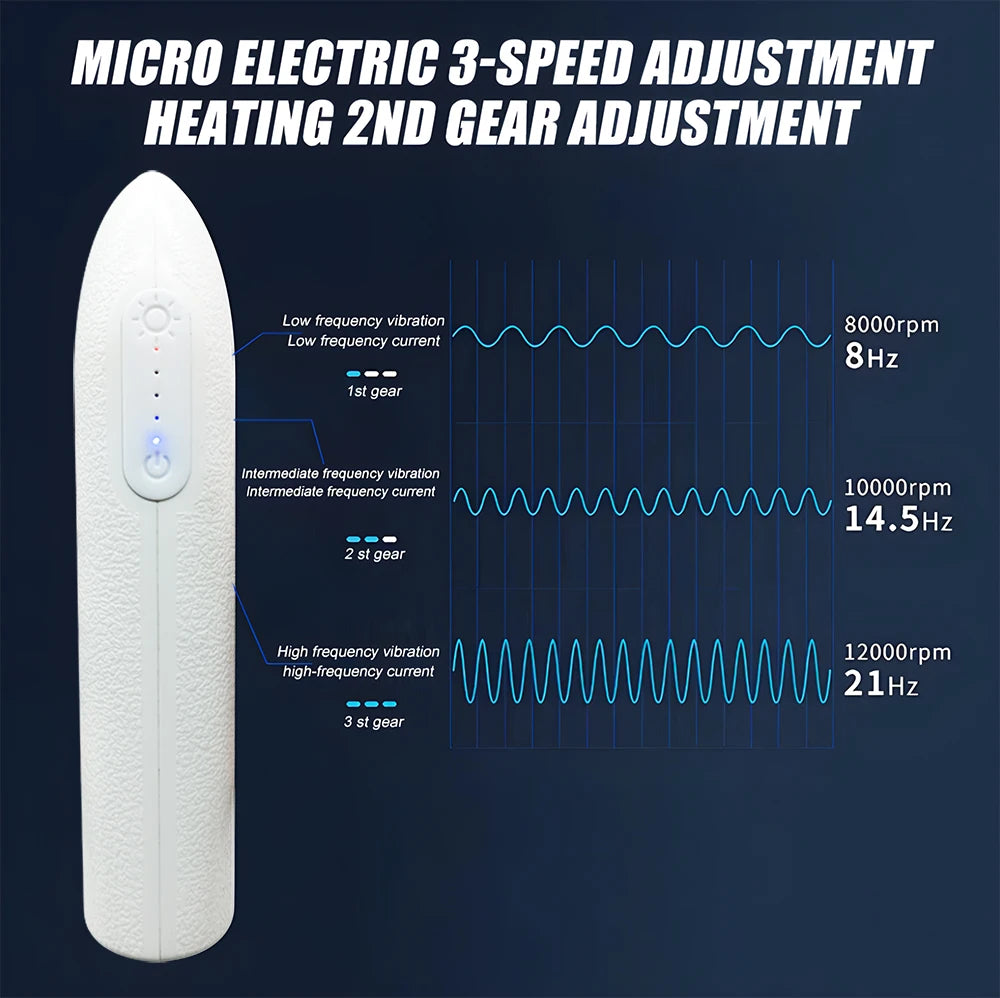 Electric Fascia Massager Body Scraping Microcurrent Vibration Warm compress Muscle Relaxation Body Lifting Guasha Massage Knife