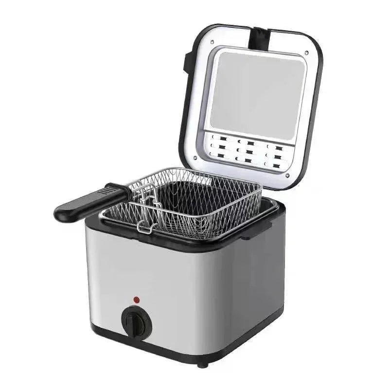 110V 220V 1000W 2.5L Square Fryer Multifunctional Electric Fryer French Fries Chicken Wings Snacks