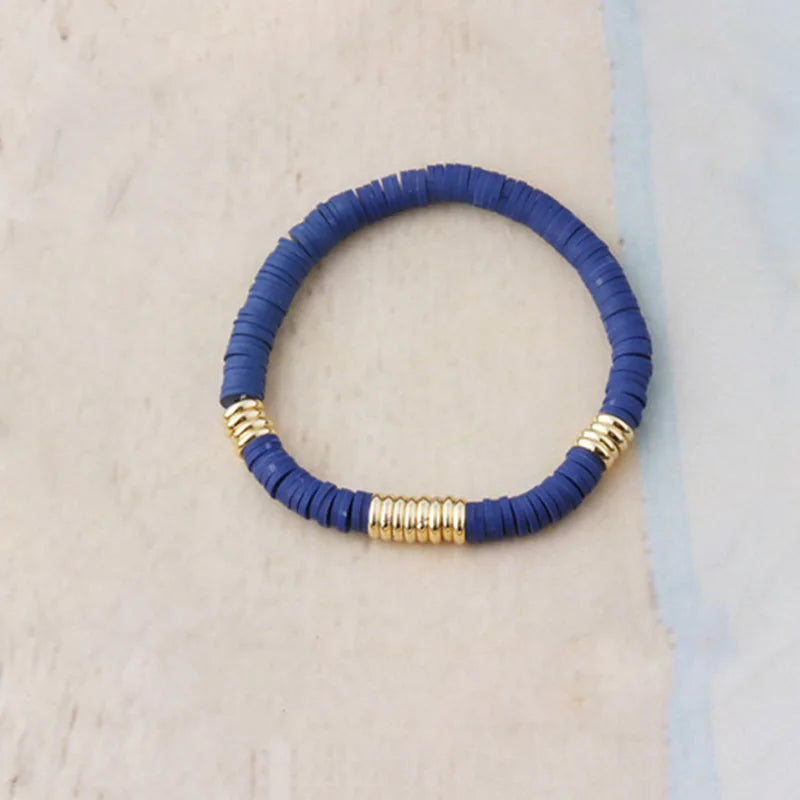 2020 Winter New Products Retro Wild Silicone Bracelet Handmade Ethnic Beach Jewelry For Women Men Adjustable Elastic Bangle Gift
