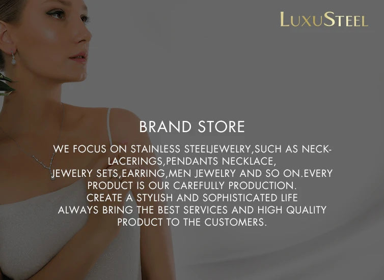 LUXUSTEEL 2-8mm Women‘s Stainless Steel Chain Bracelet Geometric Charm Chain Metal Female Bracelet Fashion Jewelry Party Gifts