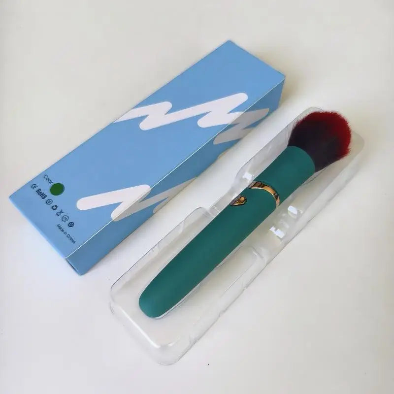 10 Gear Vibration Makeup Brush,Electric Makeup Brush USB Rechargeable Cosmetic Brush For Liquid Powder Blusher Concealer