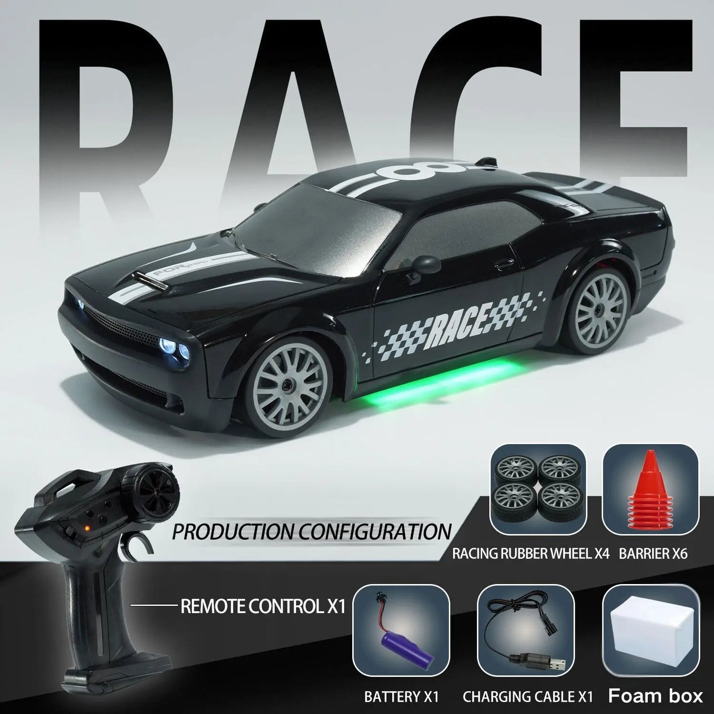 2026 New Remote Control Car, Limited Edition RC Drift GT 911, Full-Size Car, Accelerator, Four-Wheel Drive, Racing Car, Boy Toy.