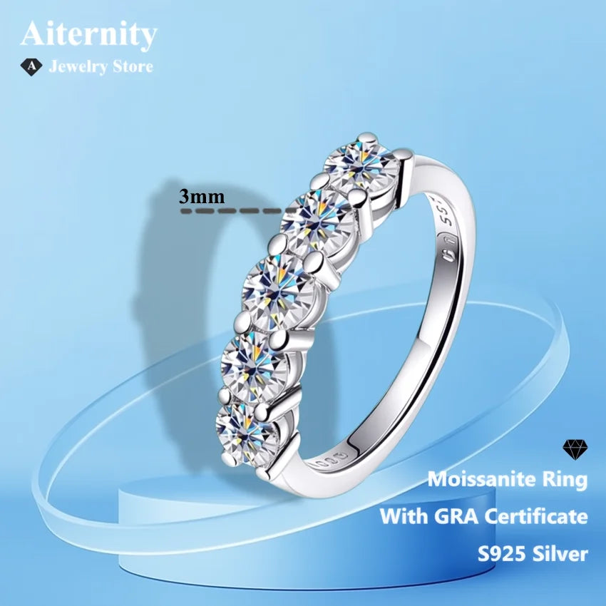 [Discount] With GRA Certificate Moissanite Ring D Color VVS1 For Man and Women Band Anniversary Wedding Engagement Celebration