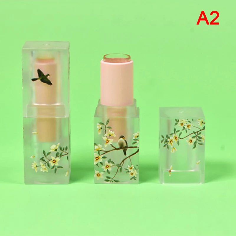 1pcs Small Fresh Scrub Square Lipstick Tube Empty Lip Balm Container Lips Tubes Cosmetic Makeup Tools