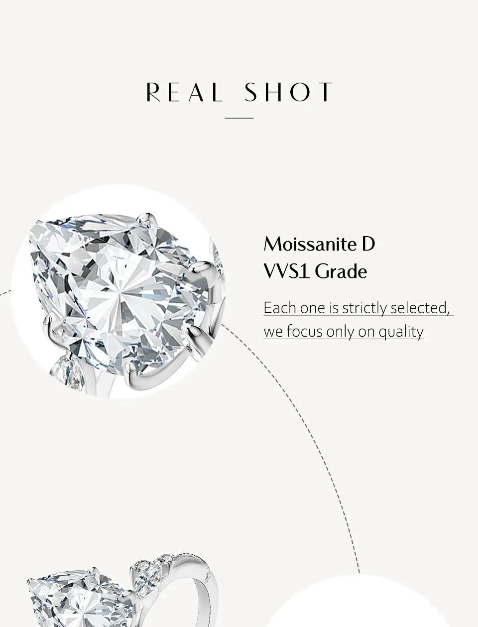 CHARMING 2025 2.0CT Pear Shape 7*10mm  Moissanite Ring D VSS1 Color 925 Silver Pass Diamond Tester Wedding Fine Jewelry Gifts