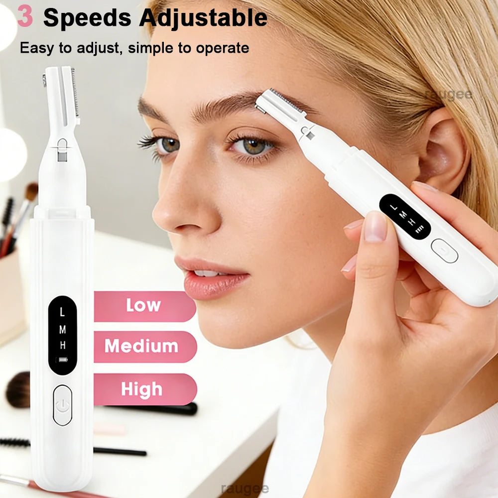 Electric Eyebrow Trimmer Electric Face Hair Remover Eyebrow Hair Trimmer Mini Portable Women Body Hair Shaver Remover