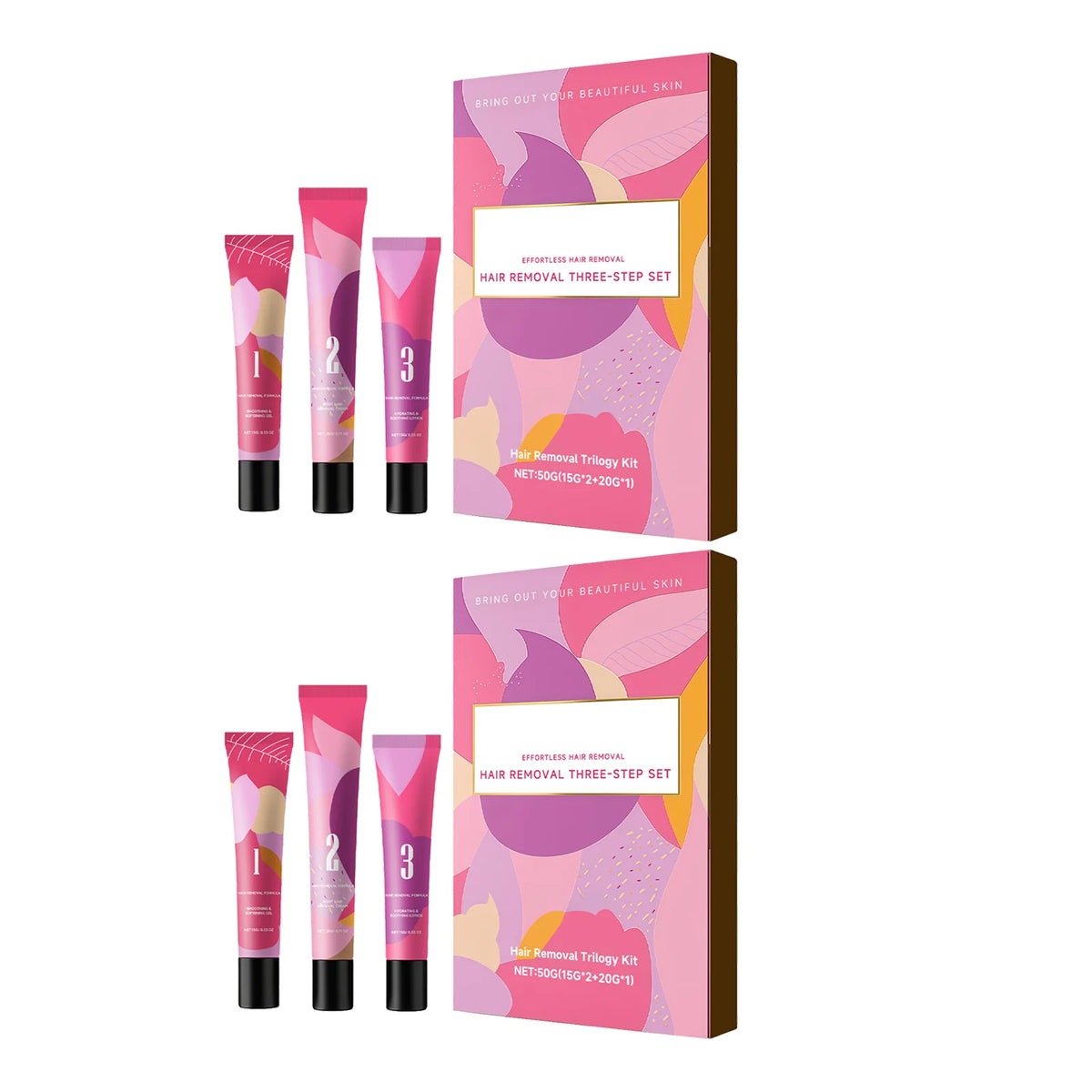 Facial Hair Removal Cream for Three Step Kit Lip Chin Upper Lip Women Home Use Gentle With Softening Gel Soothing Lotion