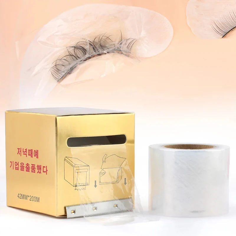 Disposable Eyebrow Tattoo Plastic Wrap Professional Preservative Film Eye Use With Sharp Blade Makeup Eyebrow Tattoo Accessories