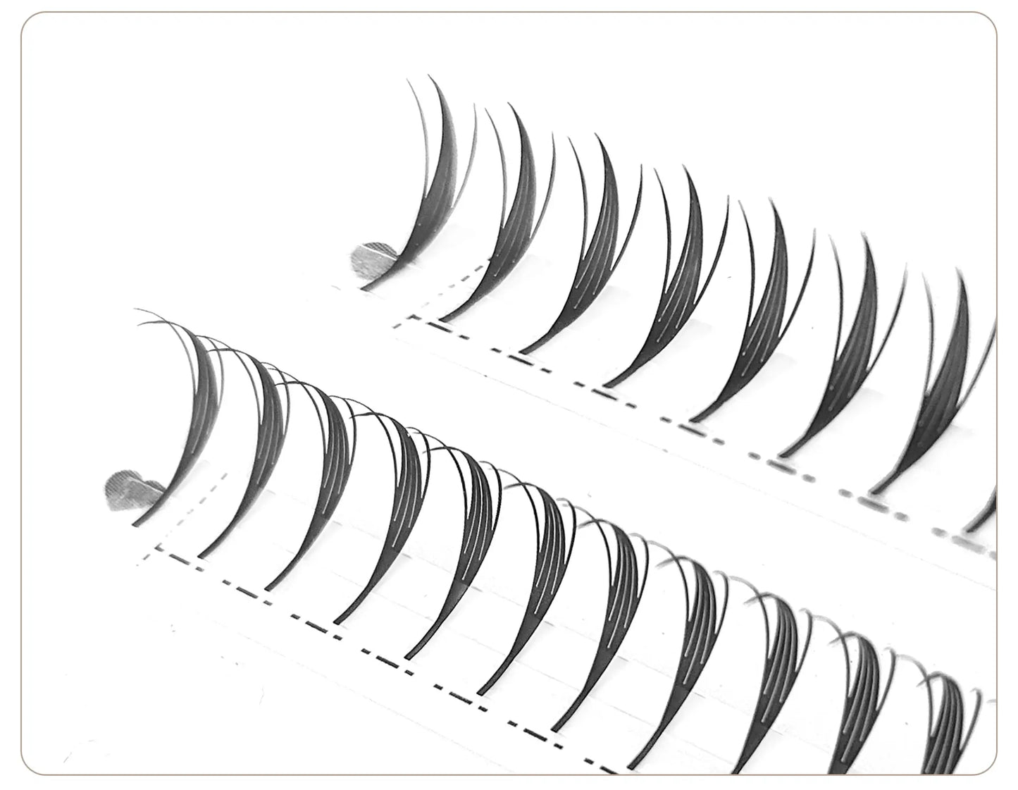CoMango Comic Spire Lashes Light Luxury Manga Feather Shape Premade Fans Lash Russian Volume W Shaped Eyelash Extensions