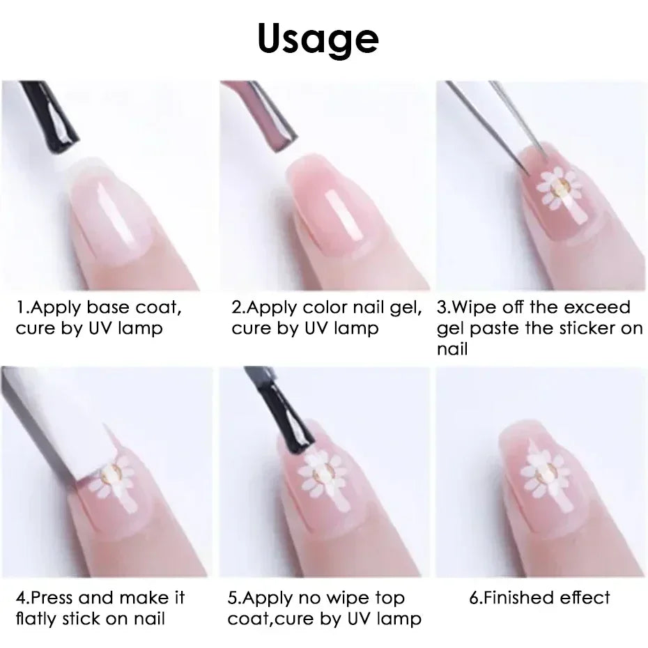 2pcs Autumn Maple Leaf Nail Art Stickers 3D Fallen Leaves Petals Design Self-Adhesive Nail Decals Manicure Decoration Sliders