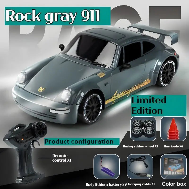 2026 New Remote Control Car, Limited Edition RC Drift GT 911, Full-Size Car, Accelerator, Four-Wheel Drive, Racing Car, Boy Toy.