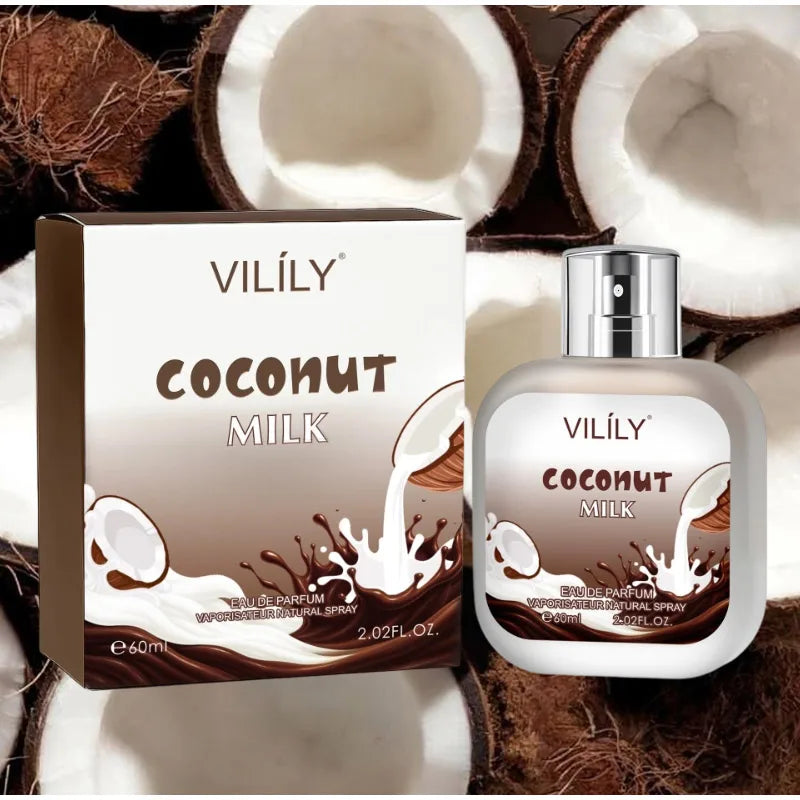 Coconut Vanilla Chocolate Milk Coffee Cream Men Perfume Spray,Fruity Floral Gourmand Notes Unisex Scent,Musk Fragrance Mist