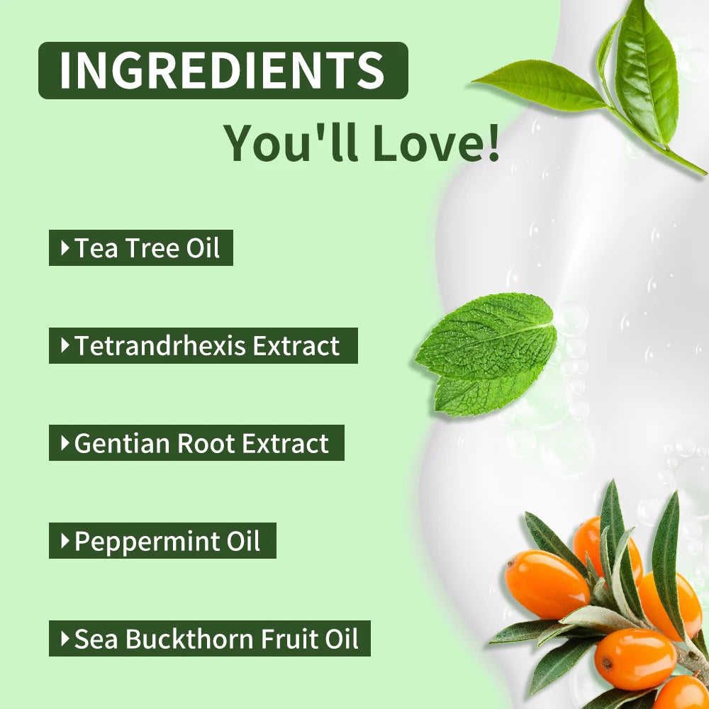EJW Tea Tree Body Wash Odor-Control Shower Gel Back Acne Removal Long Lasting Moisturizing Skin Barrier Balancing Body Cleanser.