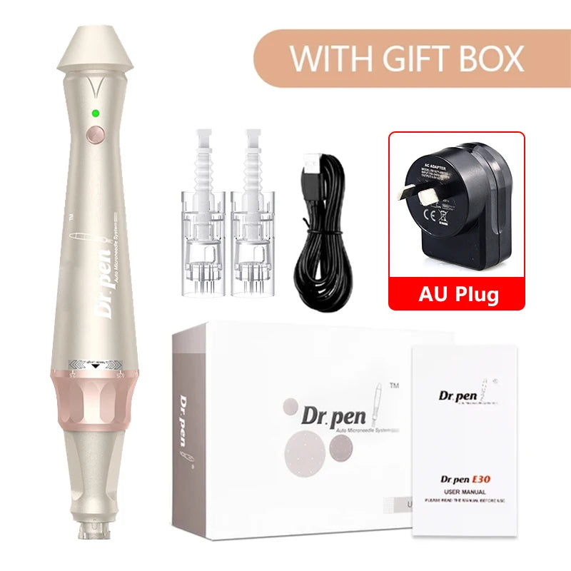 Professional E30-W Micro Skin Wireless 0.25mm Needle Electric Facial Skin  Skincare Tool SPA Care