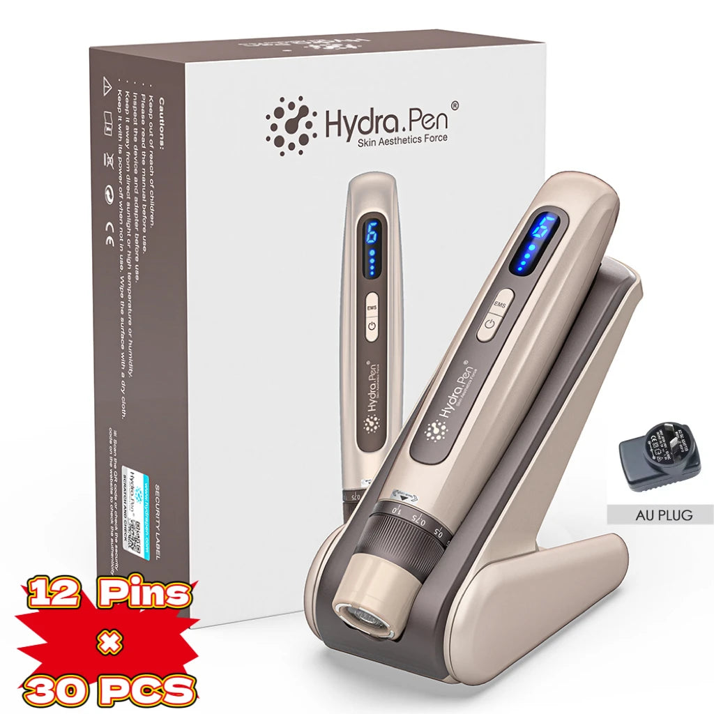 Hydra pen H5 EMS Microneedling Pen with 30PCS Cartridges Needle Length 0.25 mm