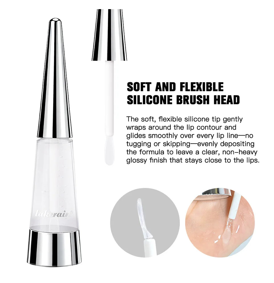Lip Plumper Oil,Instant Plumping Clear High-Shine Gloss Hydrating Nourishing Volumizing Lip Gloss,Long-Lasting Moisture Makeup