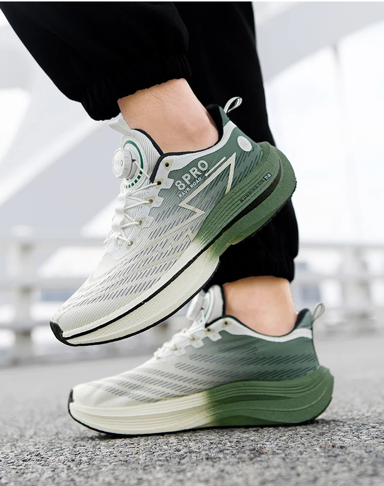 Men Running Shoes Casual Professional Carbon Board Marathon Sports Breathable Lightweight Women Comfortable Athletic Sneakers