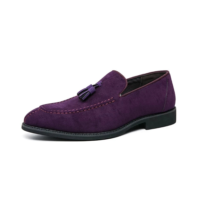 Men's Casual Leather Shoes Mens Fashion Patchwork Party Wedding Loafers Moccasins Men Slip-on Light Comfortable Driving Flats