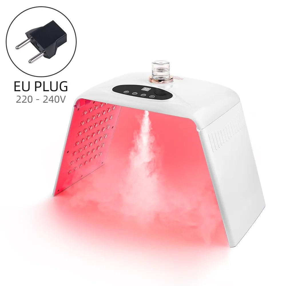 Foldable 7 Colors LED Photon Machine With 3 Levels Nano Spray Skin Moisturizing Face&Body Mask Beauty Salon Home Use Skin Care