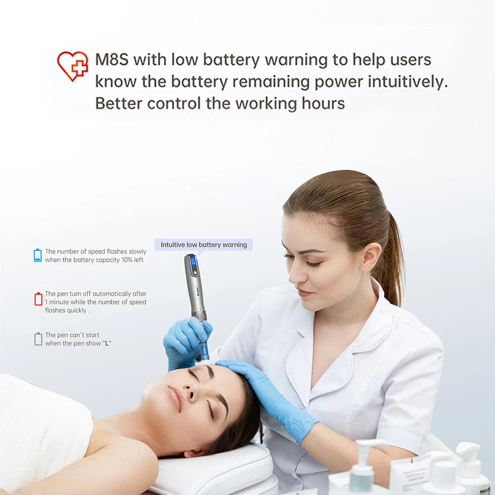 Dr Pen Wireless M8S Kit Professional With Derma Pen 32pcs Cartridges Needle Length 0.25 mm