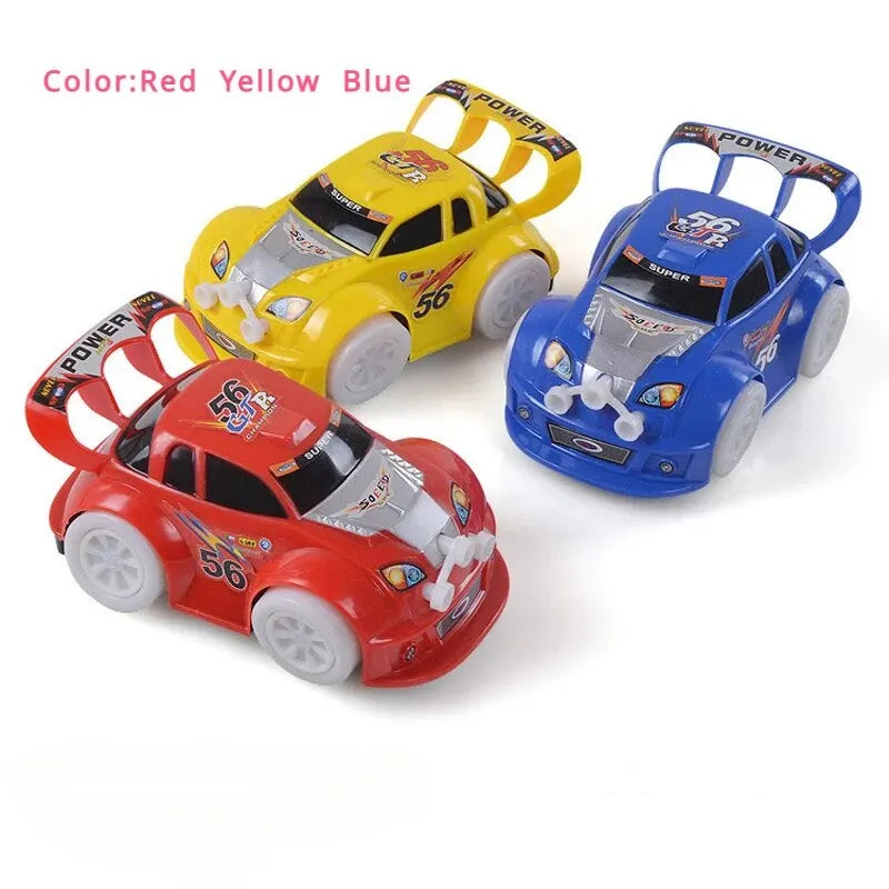 Cool Electric Steering Model Music Lights Dazzling Toy Car Boy Birthday Best Gift