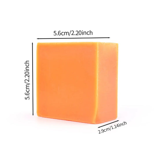 100g Pure Natural Turmeric Soap, Essential Oil Soap, Handmade Soap for Cleansing, Bathing, Deep Cleansing, Skincare, Moisturizin