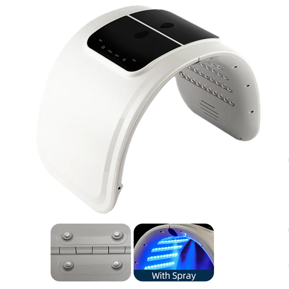 7 Colors LED Photon Machine With Nano Spray Skin Moisturizing Face&Body Mask Salon SPA Home Use Skin Rejuvenation Acne Skin Care