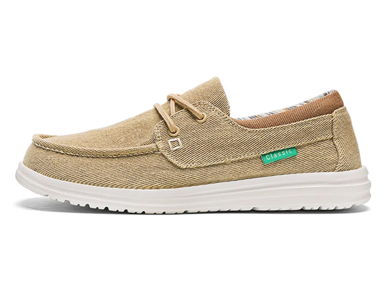 Summer Slip On Canvas Boat Shoes Men Moccasins Deck Shoes Casual Loafers Mens Slip-ons Lightweight Breathable Big Size 46 47