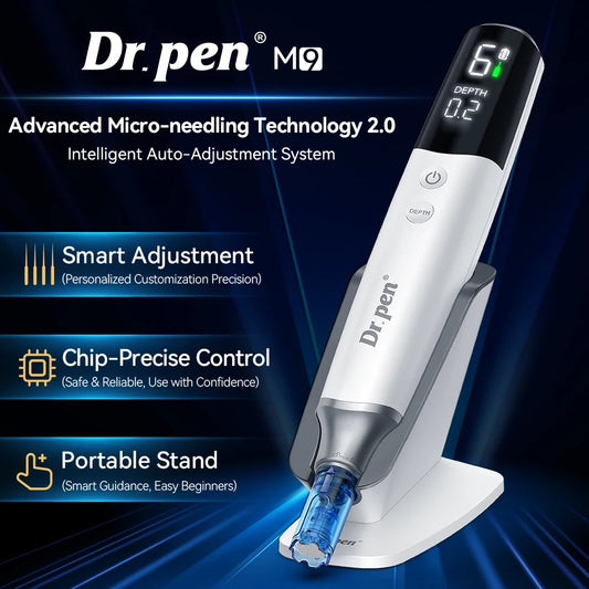 Professional Dr.pen M9 Microneedle Device With Hello Face M300 LED Mask Beauty machine Needle length 0.25 mm