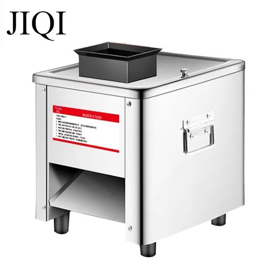 Commercial Electric Meat Slicer Cutter Stainless Steel Automatic Vegetable Cutting Grinder Machine Minced Meat Mincer EU US Plug
