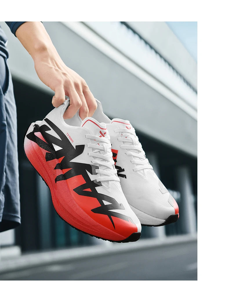 Running Shoes Men Carbon Board Marathon Sports Professional Breathable Lightweight Womens Comfortable Athletic Antislip Sneakers