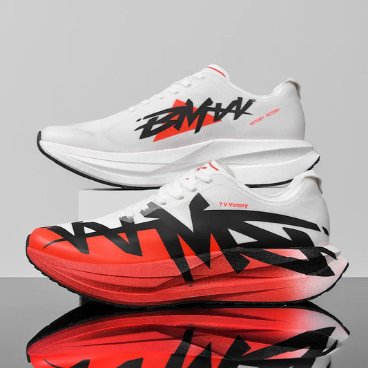 Running Shoes Men Carbon Board Marathon Sports Professional Breathable Lightweight Womens Comfortable Athletic Antislip Sneakers