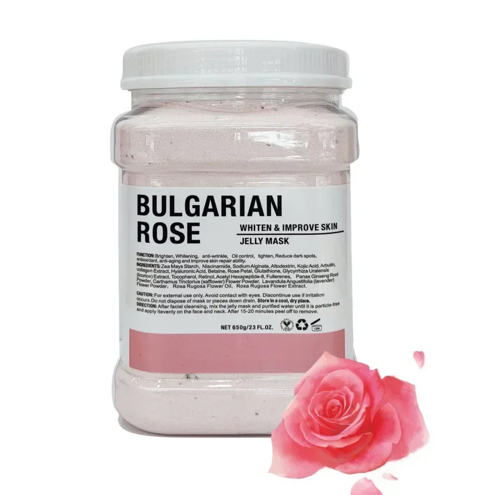 650g Gold Jelly Mask Powder Vampire DIY Plant Powder Masks Peel Off Vitamin C Hyaluronic Acid Facial Skin Care Rose Mud Mask