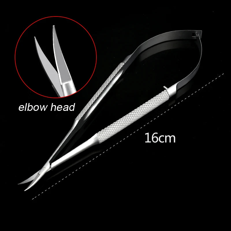 1pcs Corneal Scissors Micro Surgical Vannas Titanium Stainless Steel  Micro Scissors