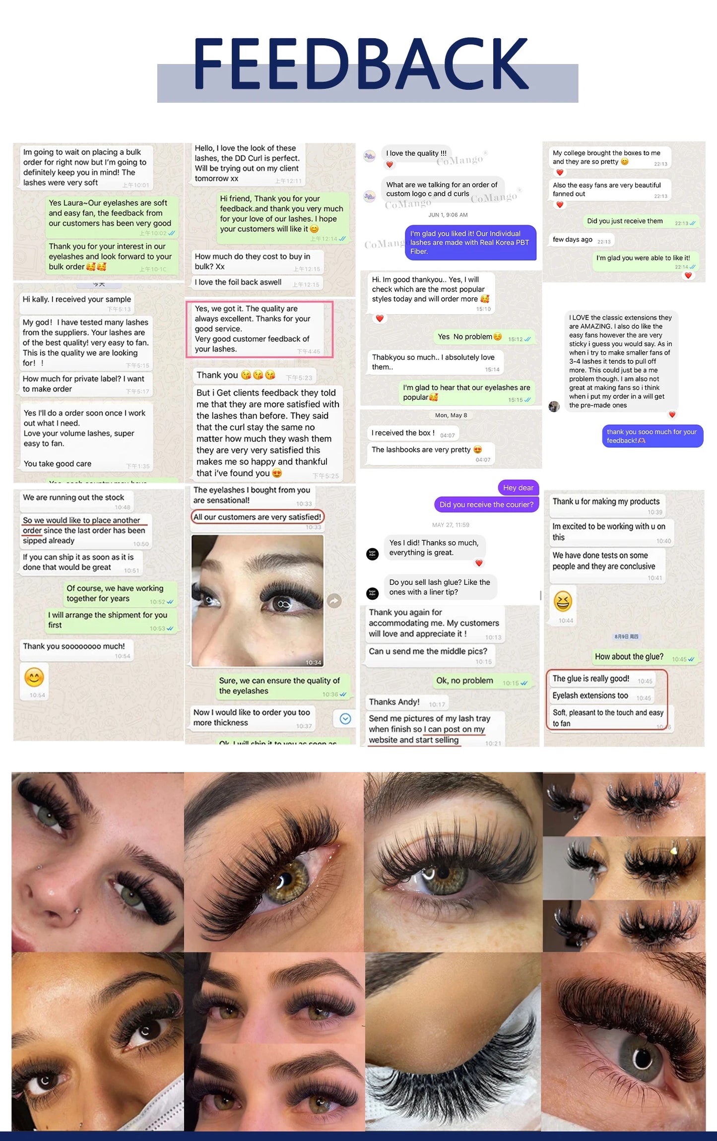0.07mm Ombre Easy Fan Lashes Extension C/D Curl Wispy Natural Soft Gradient Pink/Blue/Green/Purple Volume Fans Silk Mink Lashes