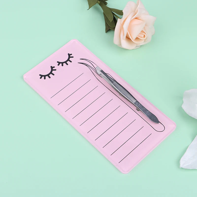 1pc Acrylic Novel Lashes Palette Holder Eyelash Display Board With Magnetic Design For Lash Tweezers Storage Makeup Tools